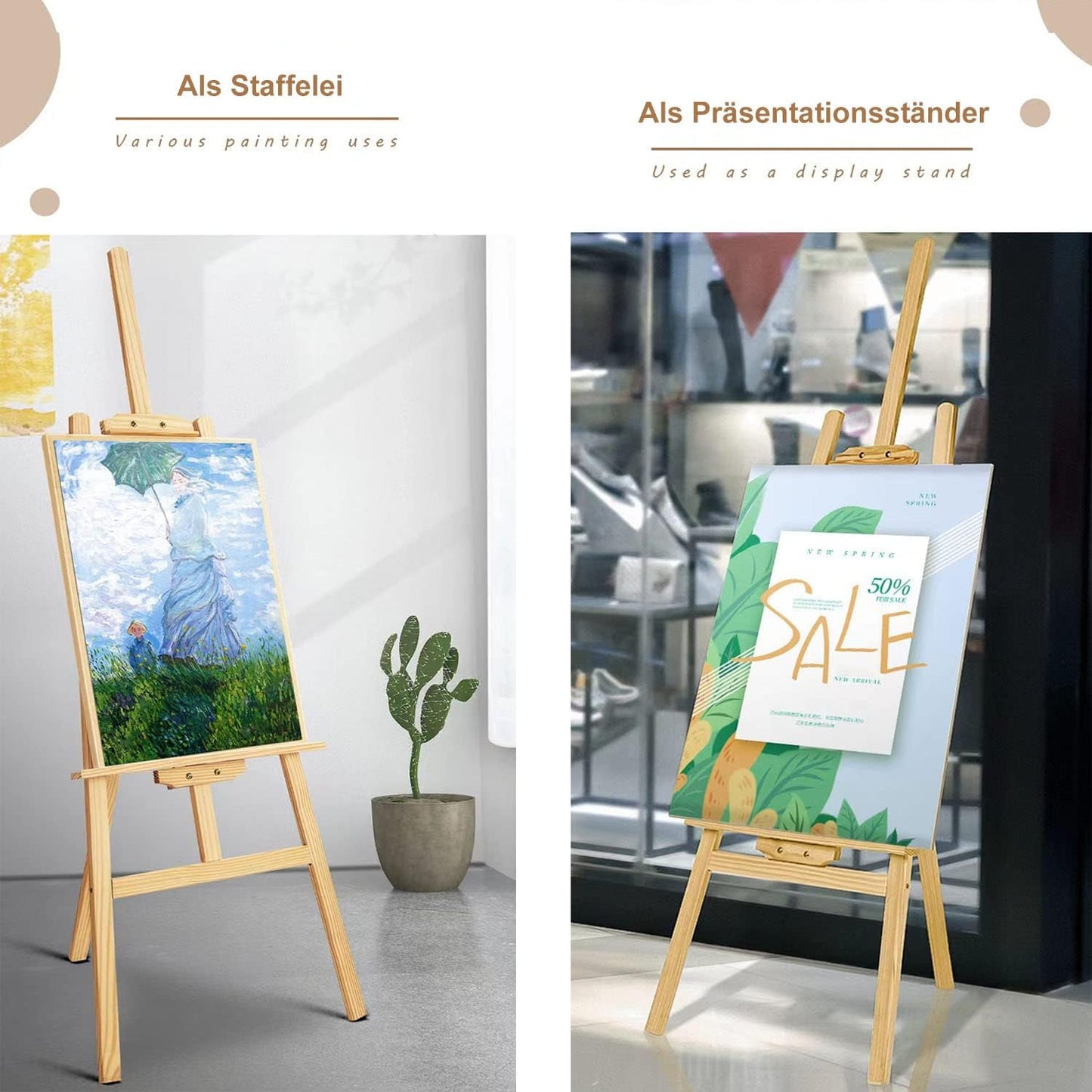 Höhenverstellbare Staffelei