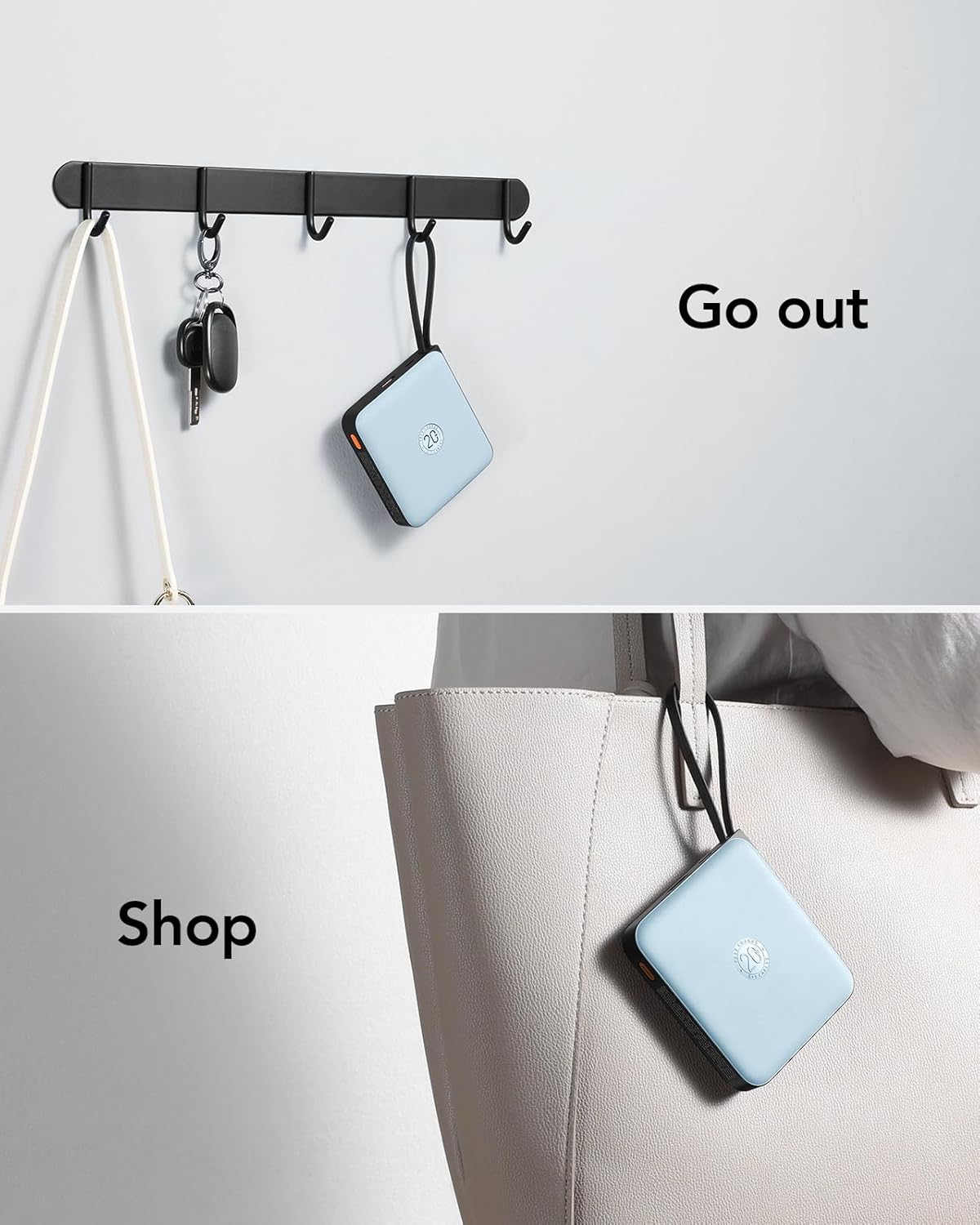 Powerbank mit Schnellladefunktion, Blau