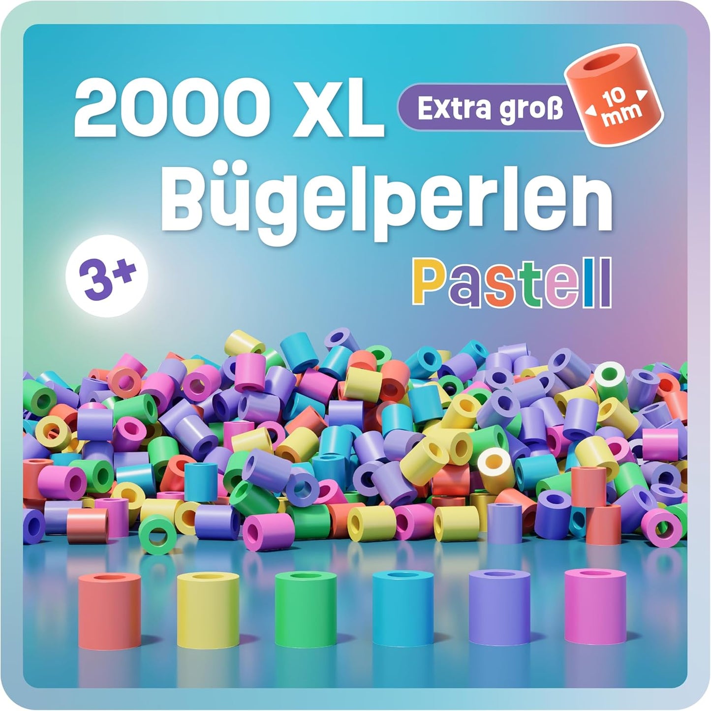 2000 Stück Bügelperlen, 2000