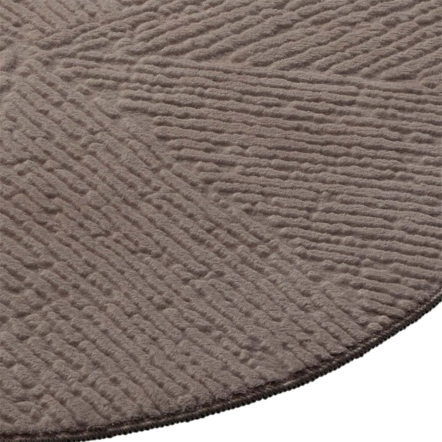 Runder Badematte, rutschfest, Taupe Fresco 120 cm (Rund)