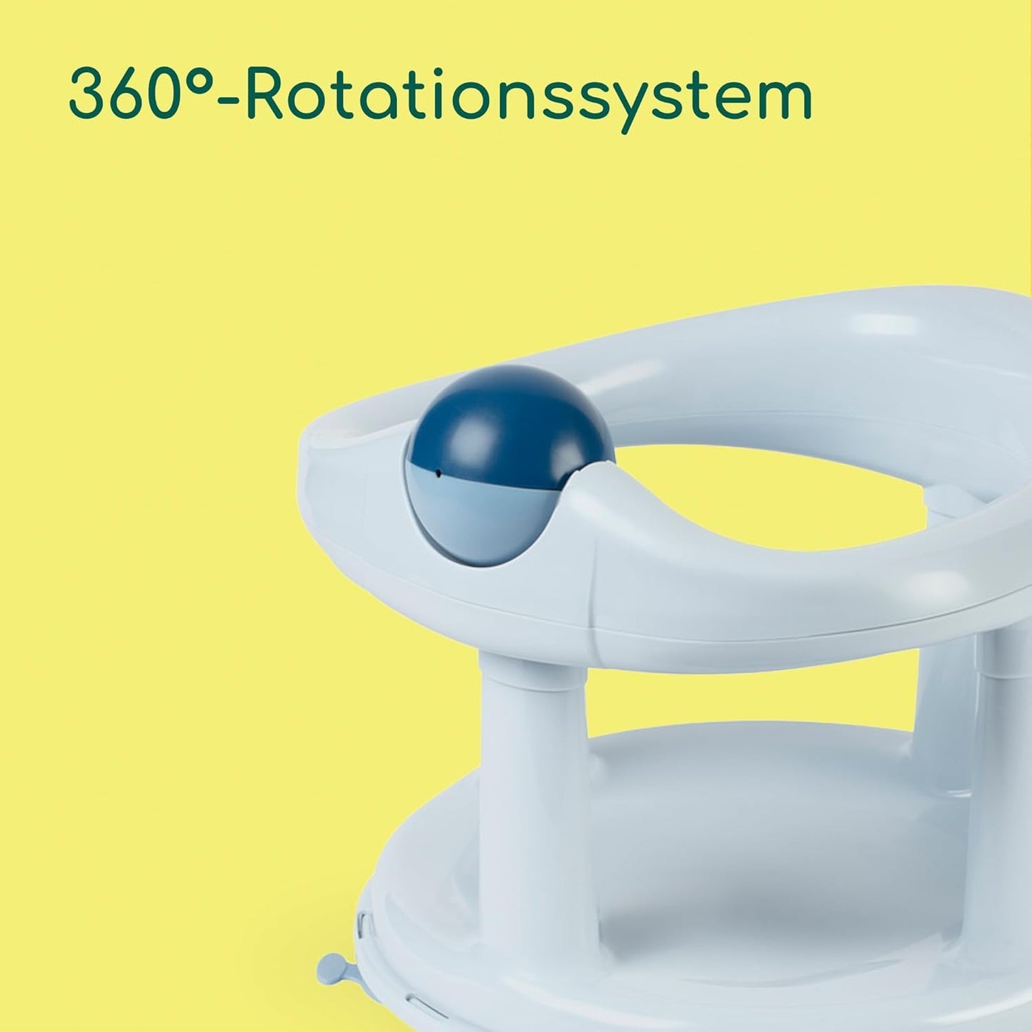 Drehbarer Badesitz für Babys (6-12 Monate), Blue