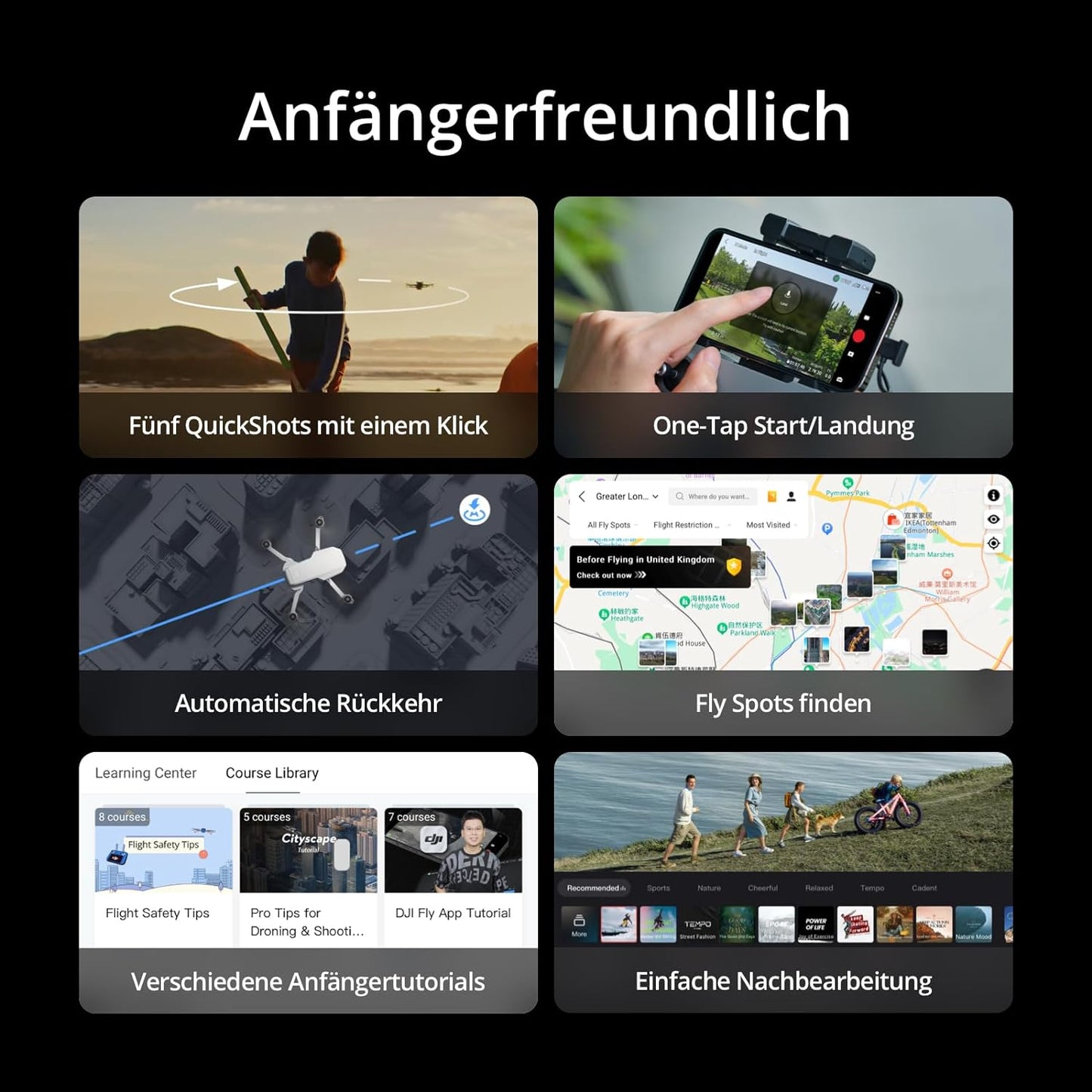 Mini 4K Drohnen-Combo mit 3-Achsen-Gimbal, Mini 4K Camera Drone Combo (62min Flugzeit)
