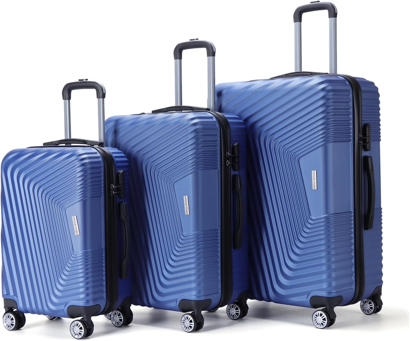 3-teiliges Koffer-Set, Blau Stavanger