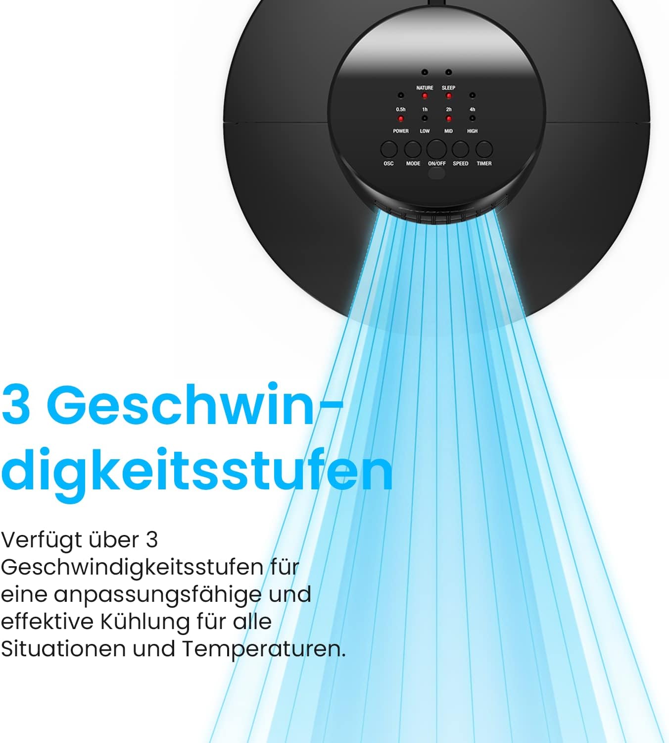 Turmventilator, Schwarz