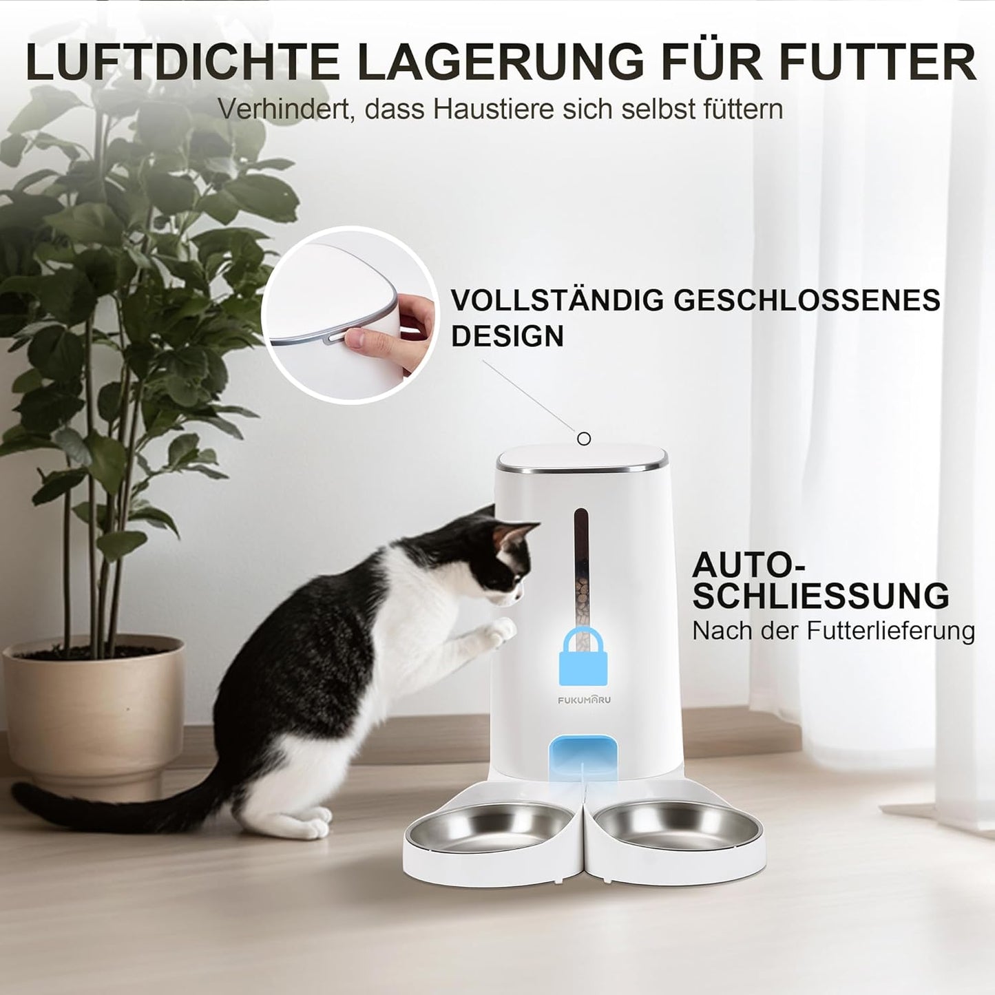 Futterautomat, Weiss - WIFI