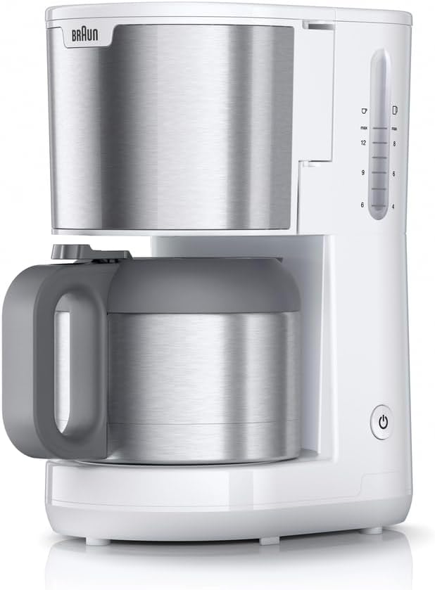 PurShine Filterkaffeemaschine KF1505WH, Thermokanne Weiss