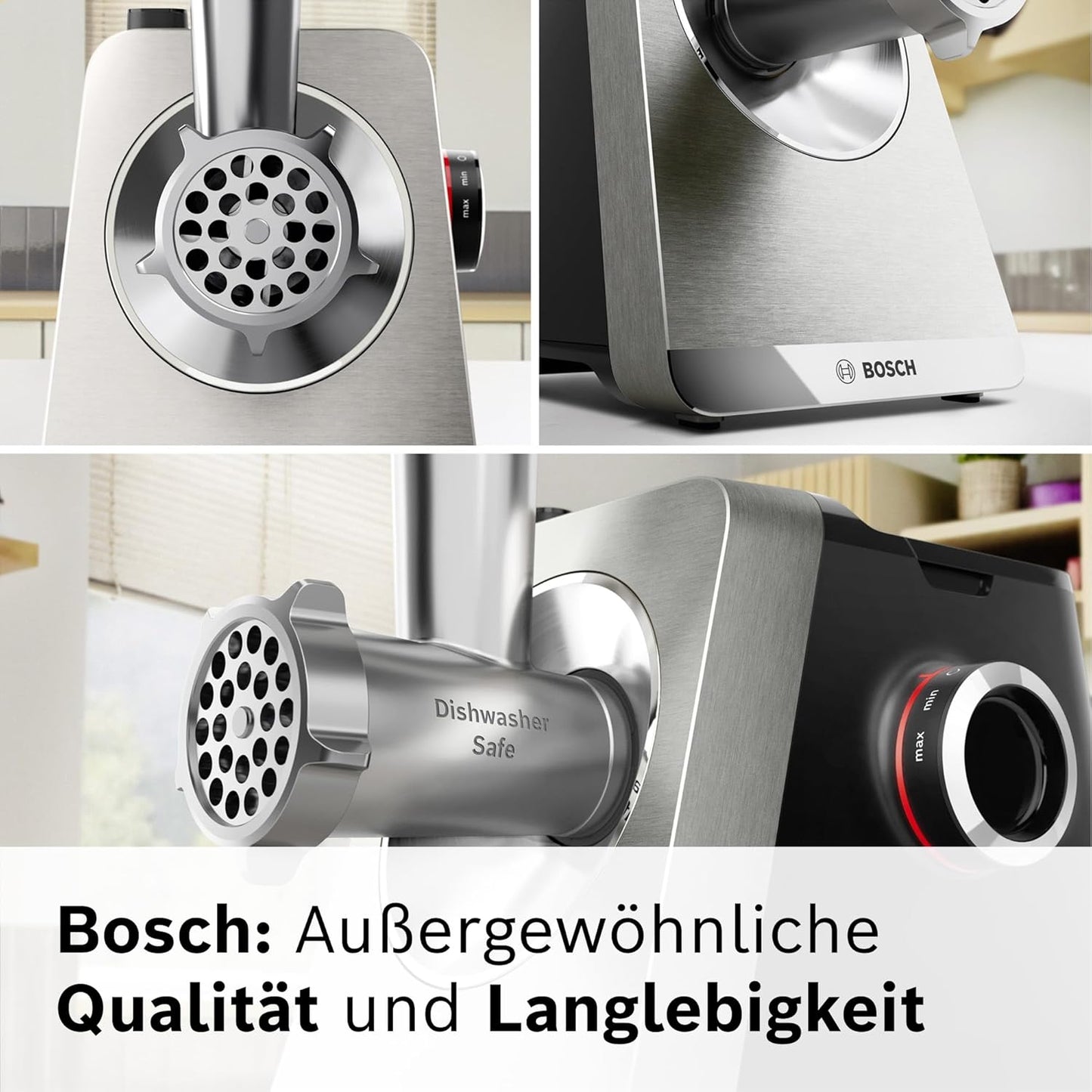 Fleischwolf Serie 8 mit Kebbe- & Wurst-Aufsatz