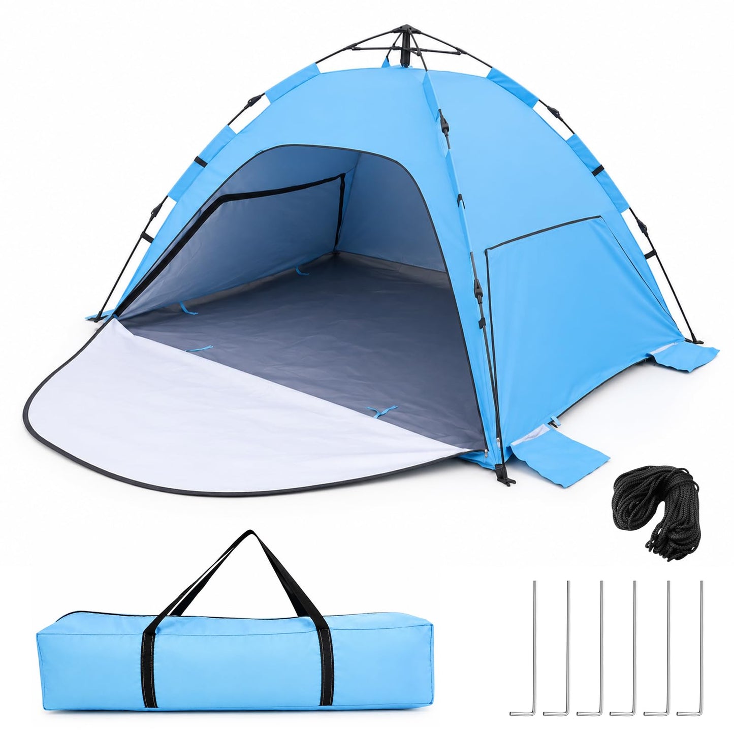 Pop Up Strandmuschel mit UV-Schutz 50+