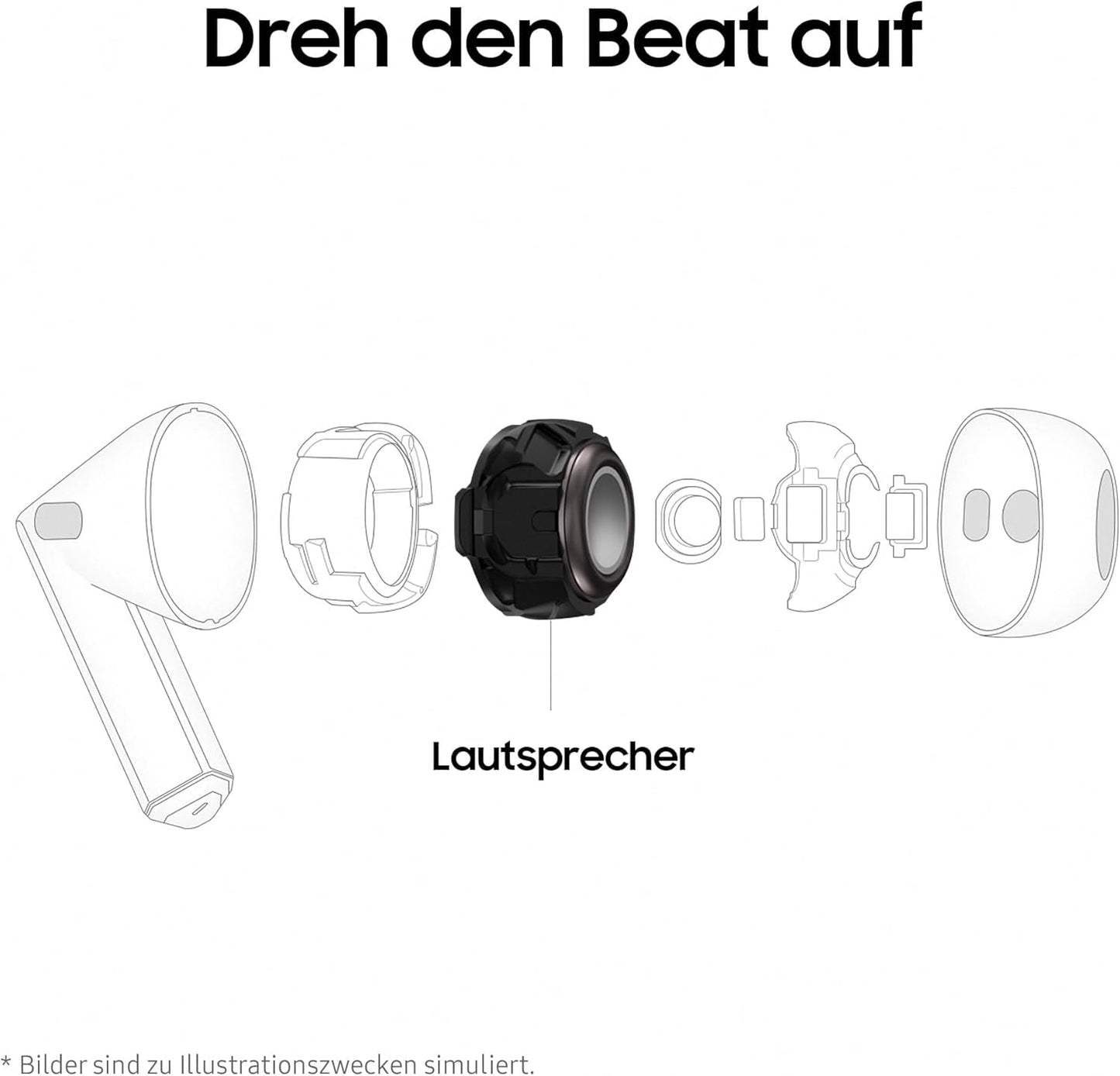 Galaxy Buds3, White Buds3