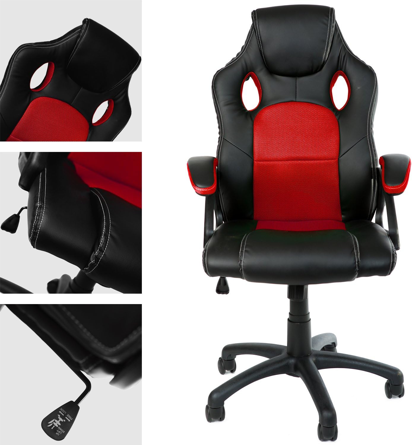 Ergonomischer Gaming-Bürostuhl, Grün