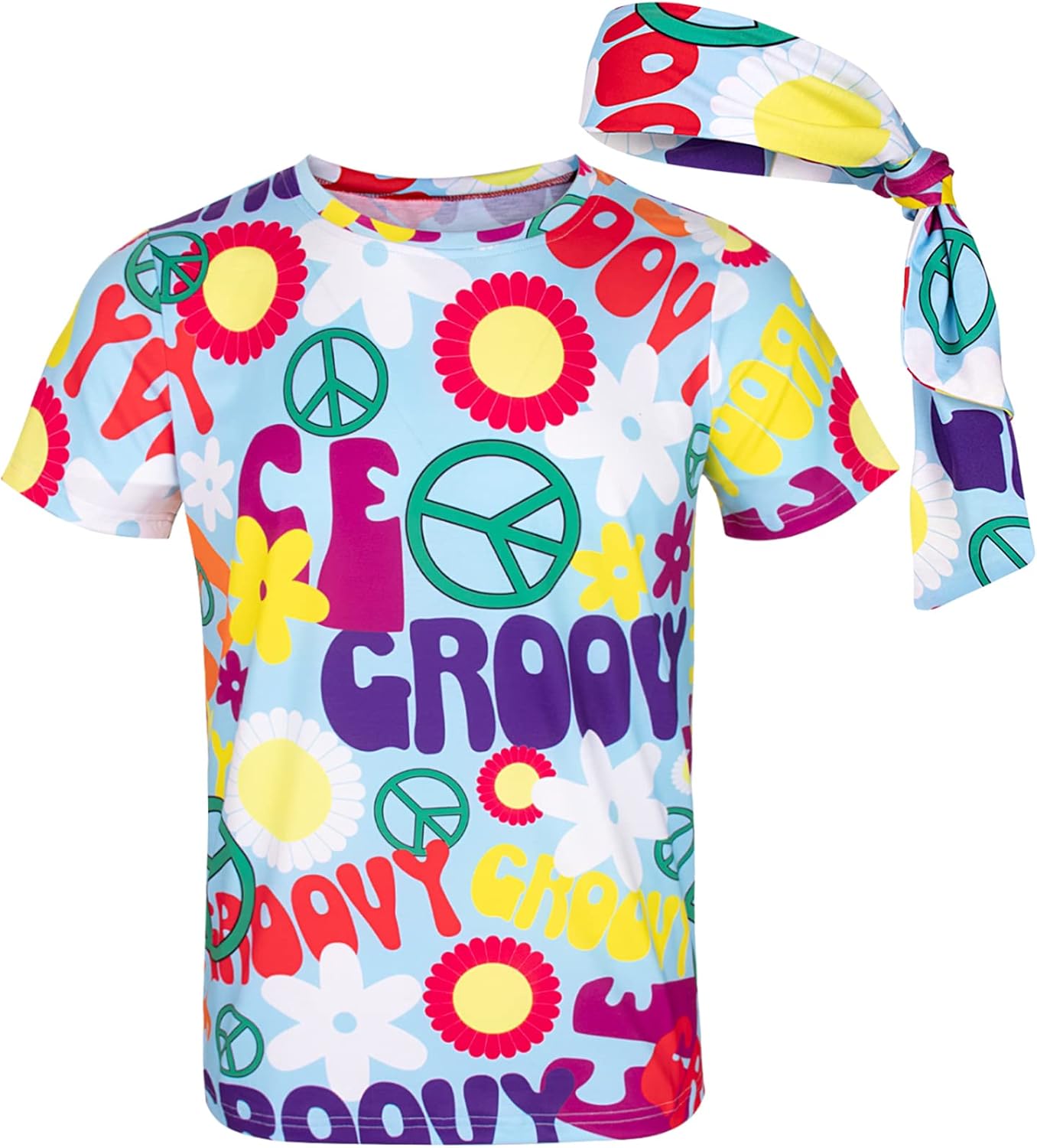 70er Groovy Hippie-Kostüm, M Peace