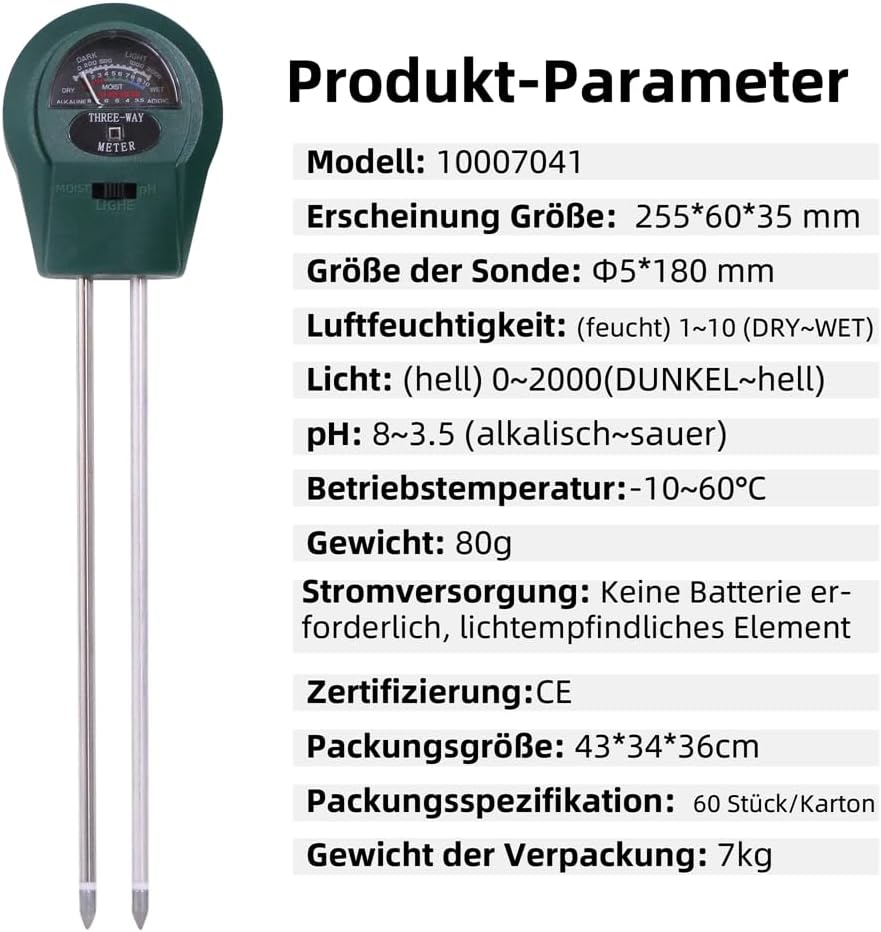 Indoor Growzelt-Set mit 3-in-1 Messgerät, 60x60x120 cm