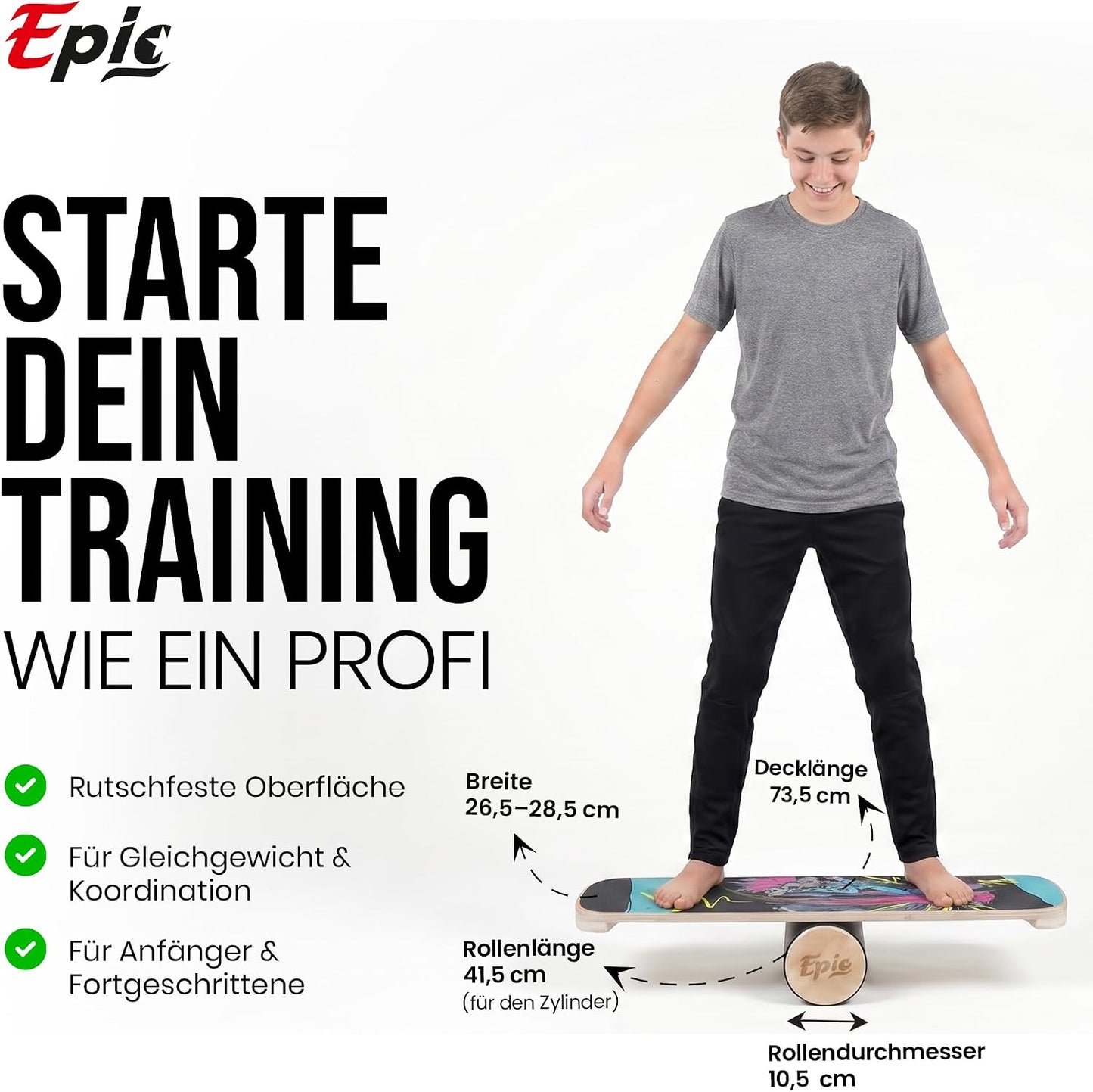 Balance-Board mit Rolle, Punk Monkey
