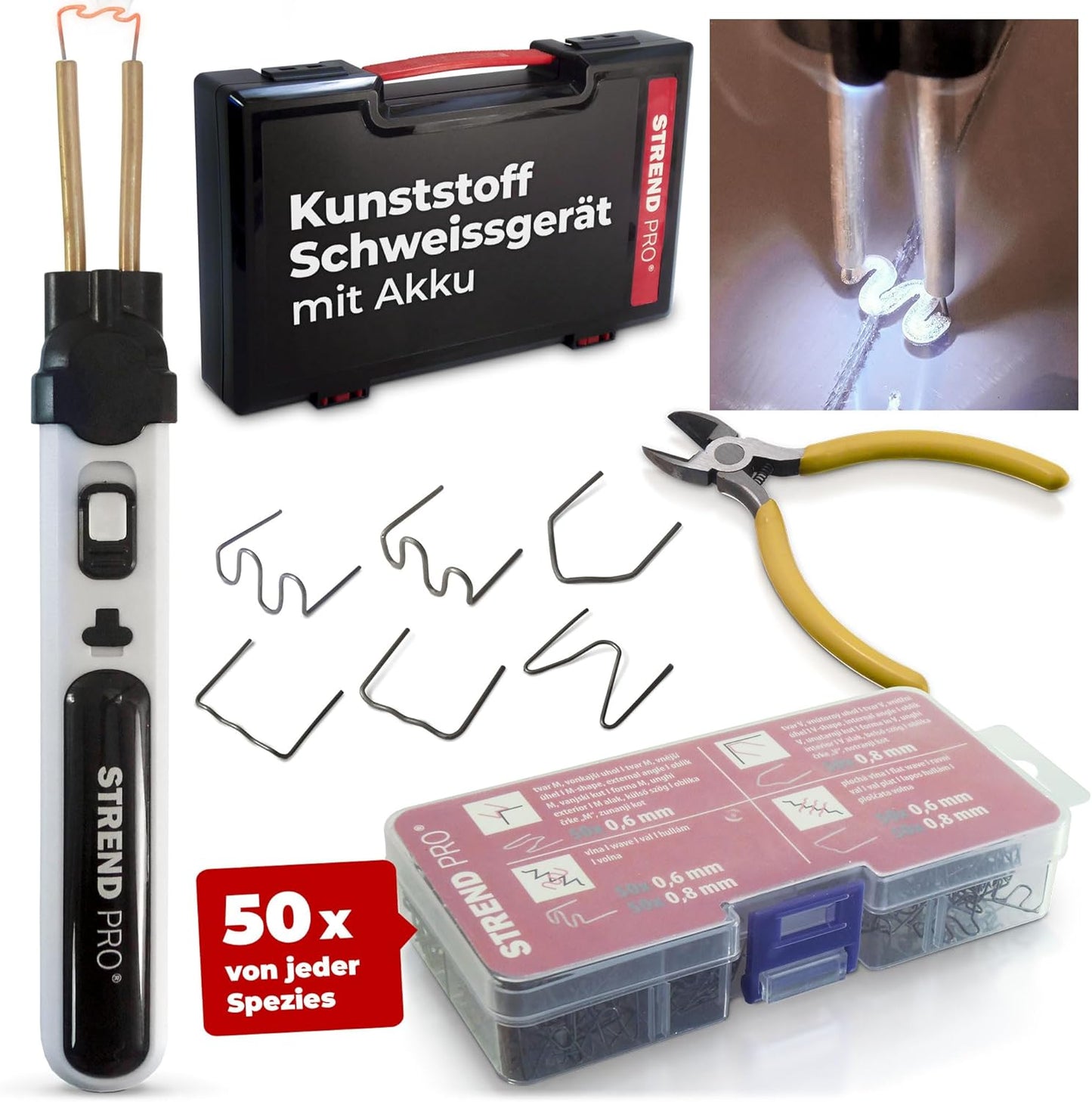 Akku Kunststoff Schweissgerät Reparaturset