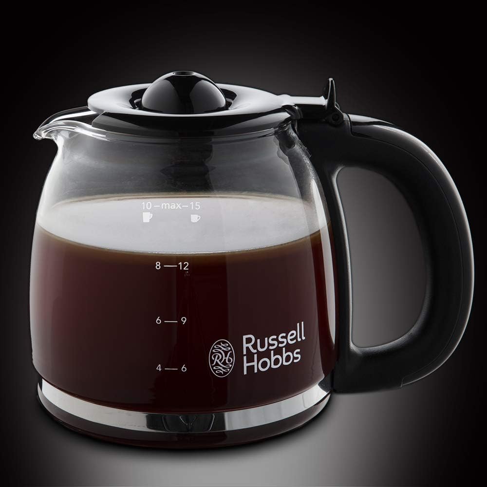Filterkaffeemaschine mit Timer & Brausekopf, Rot ; 1,25L