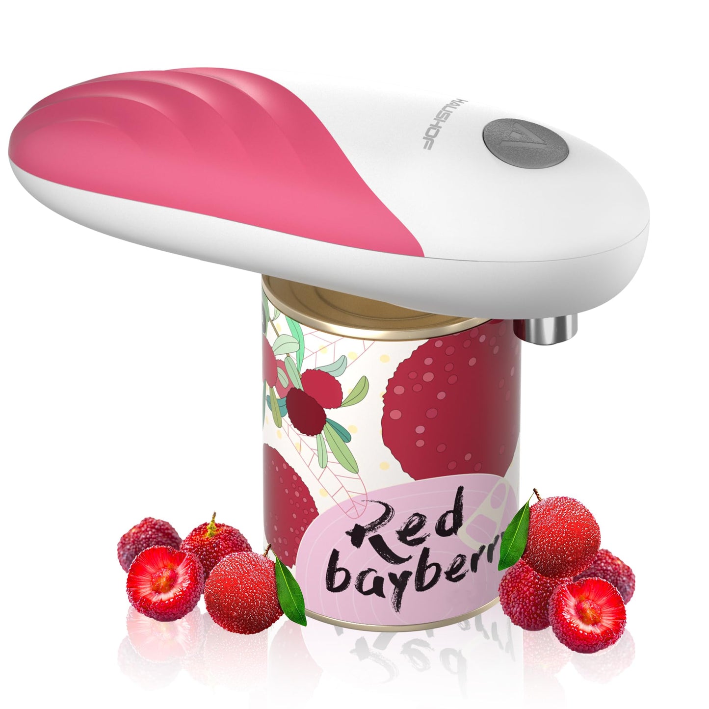 Elektrischer Dosenöffner mit Automatikfunktion, Rosa
