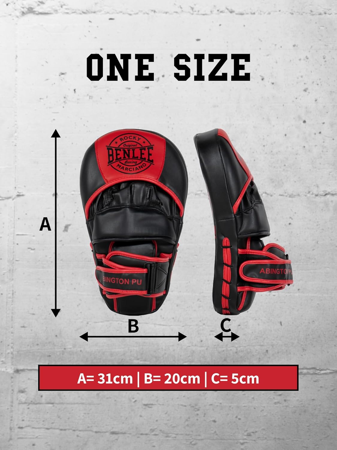 Pratzen Abington PU, Black/Red Einheitsgröße