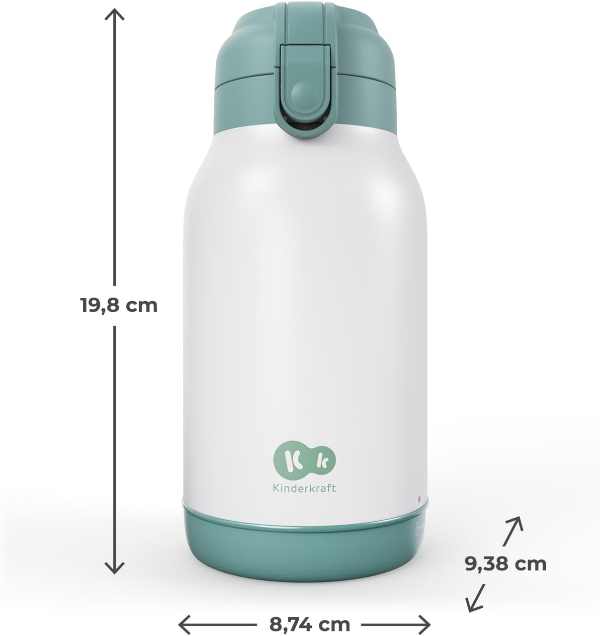 Mobiler 2-in-1 Flaschenwärmer mit Thermoskanne, Grey