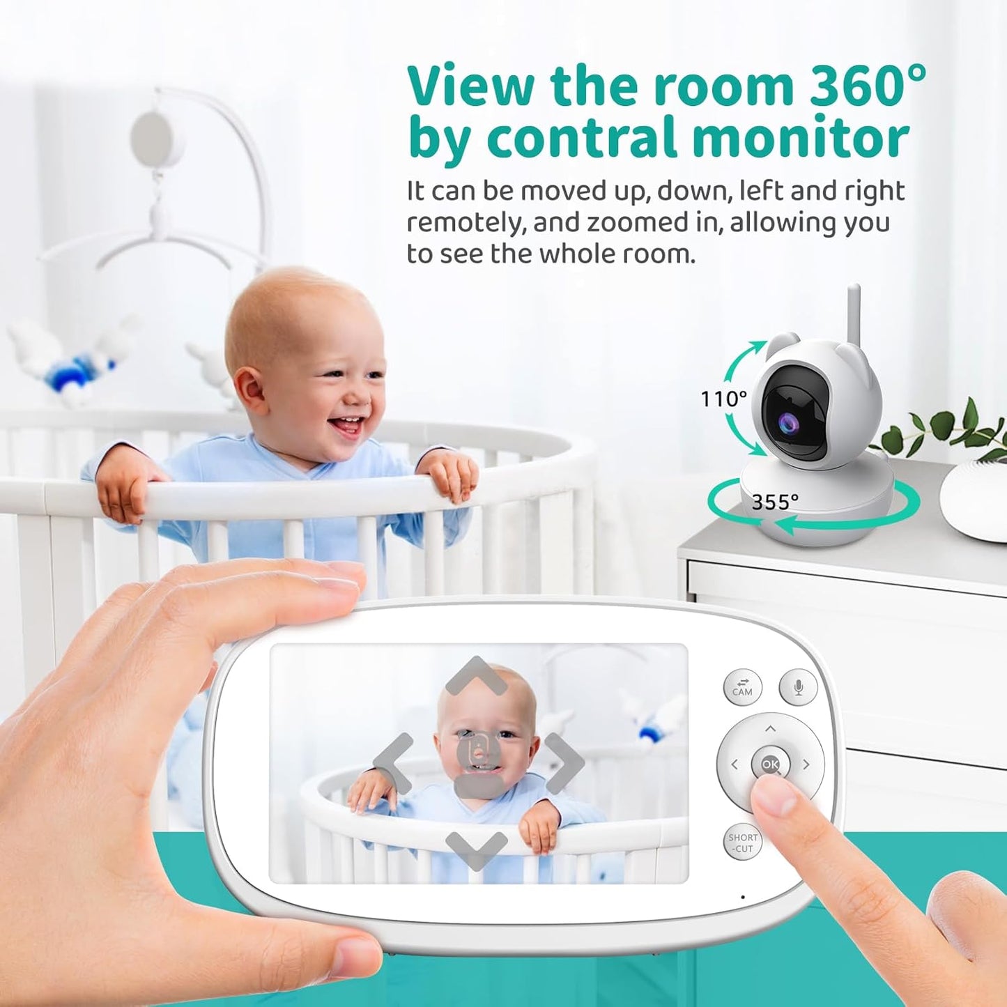 Babyphone mit Kamera und Monitor, 5.5'VB10S