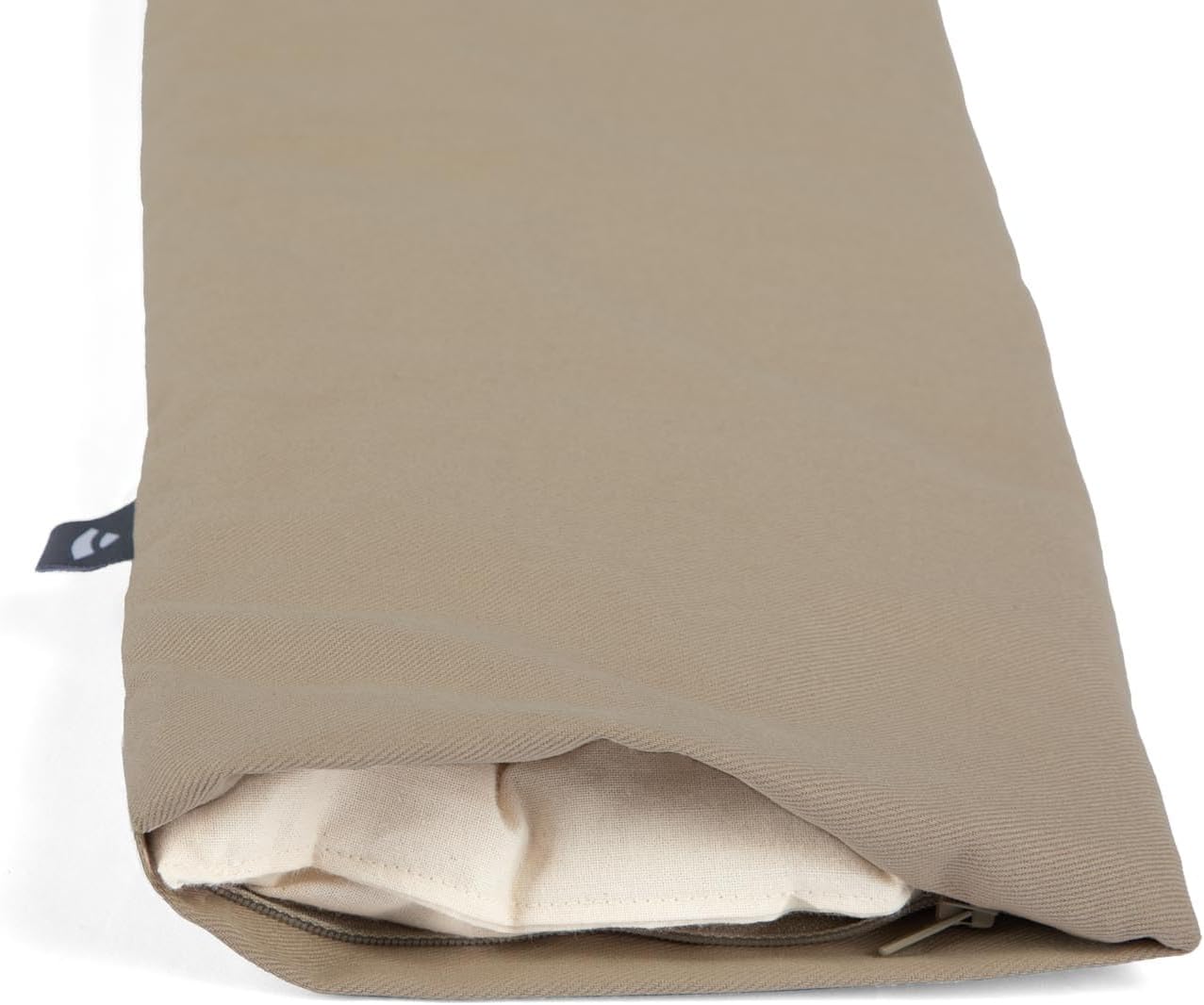 Meditationsbank Sitzauflage mit weicher Polsterung, Auflage Light Taupe