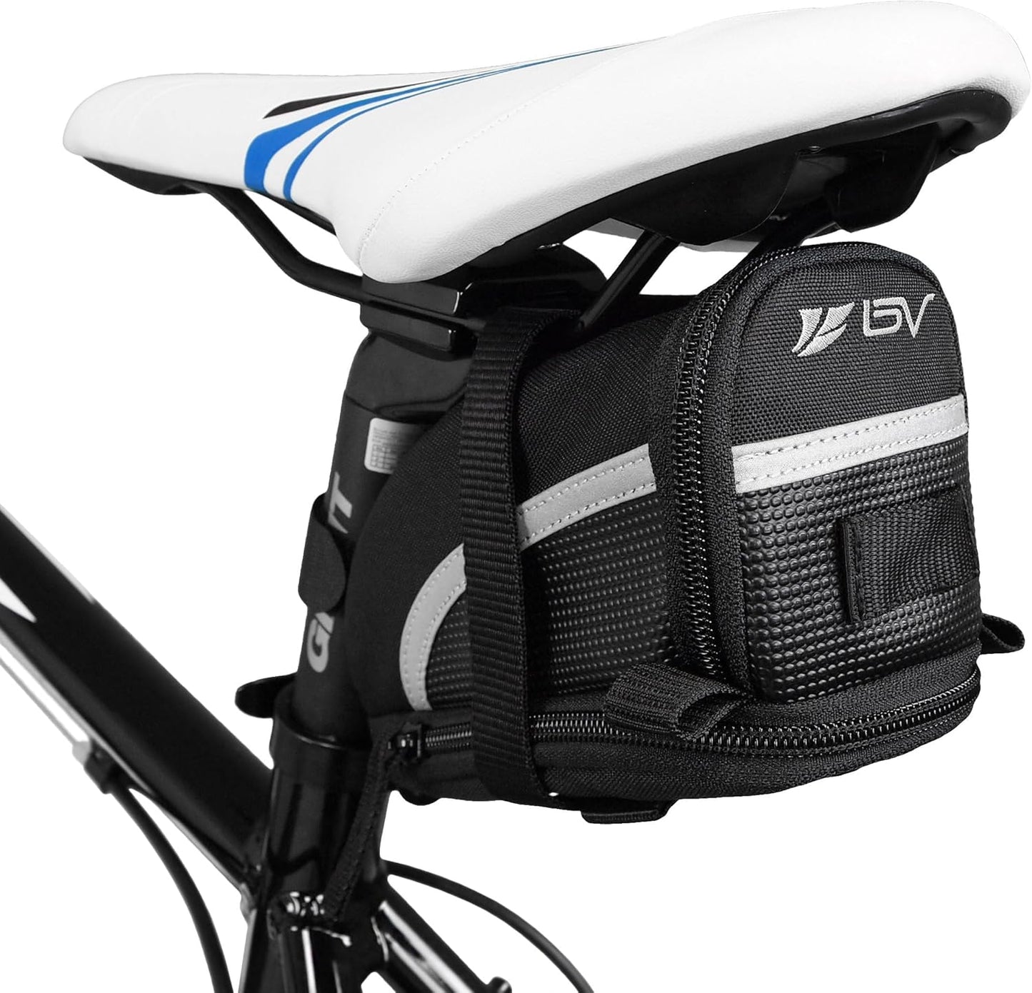 Velo-Satteltasche mit Riemenbefestigung, L