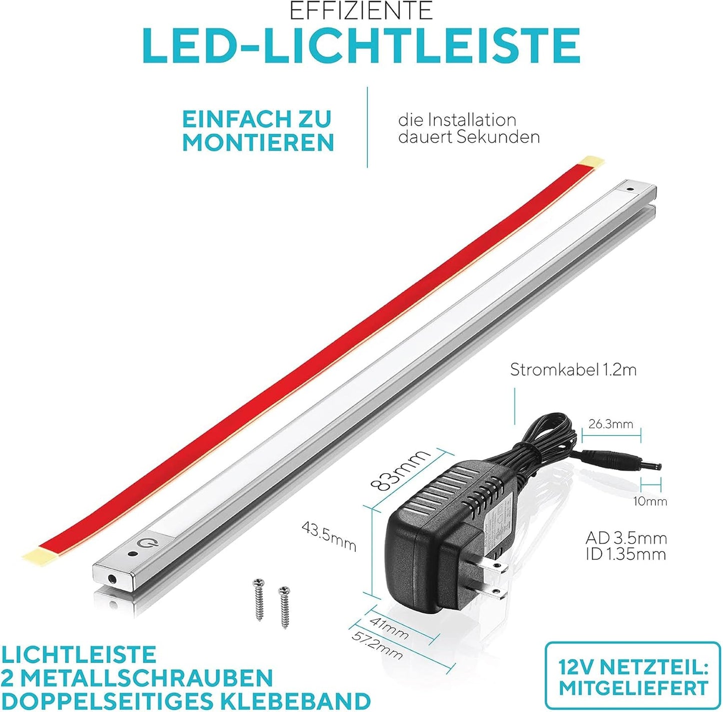 LED Küchenunterbauleuchte, 90cm 4000K