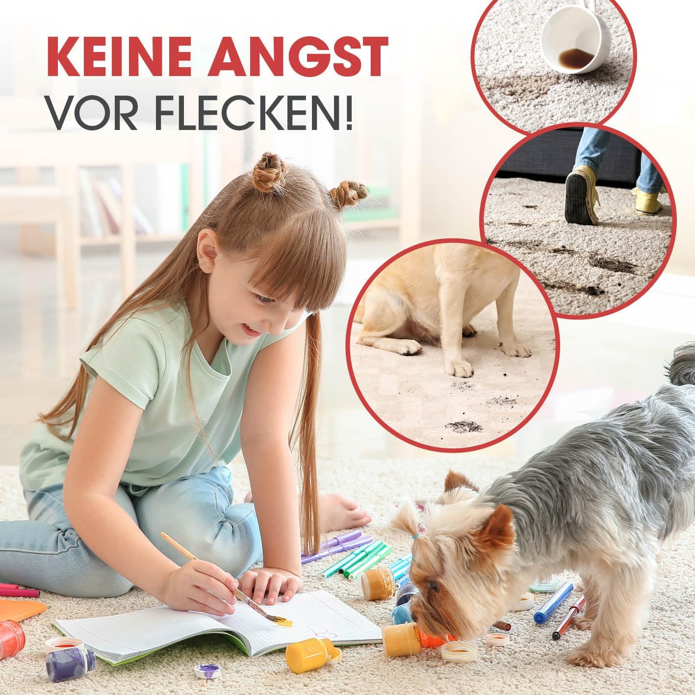 Teppichreiniger mit Vibrationsbürsten, FloorClean