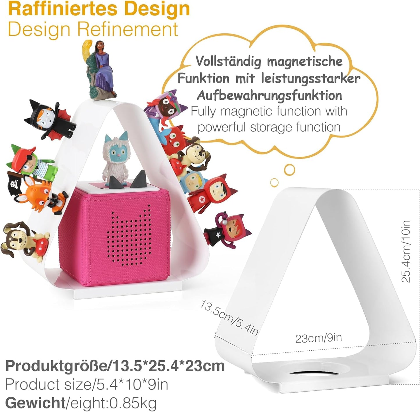 Magnetisches Toniebox-Regal für über 40 Figuren