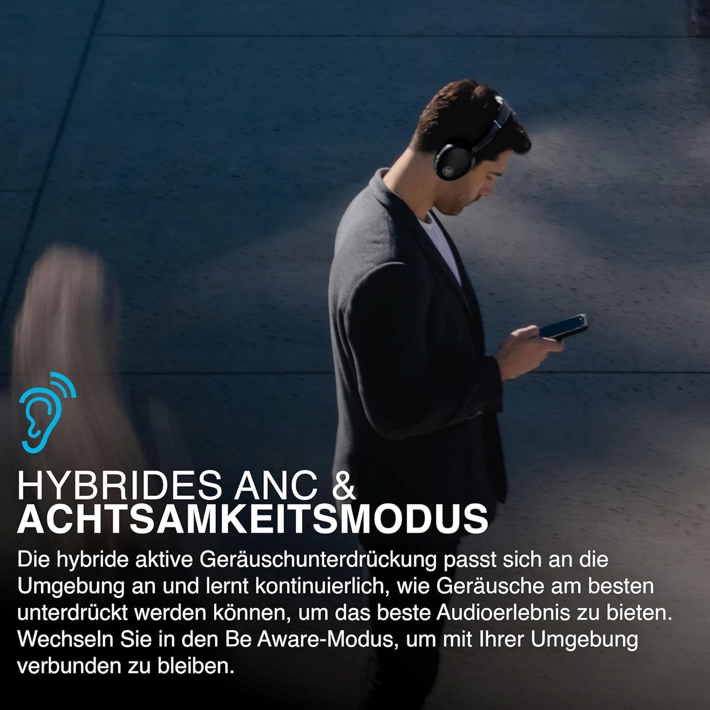 JBuds LUX ANC Over-Ear Kopfhörer, Graphit