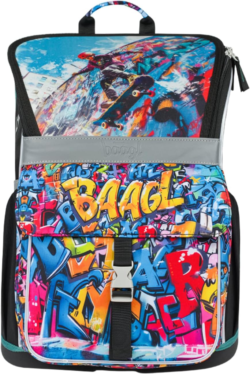 Schulranzen-Set (3-teilig) 18L Ergonomisch, Skatepark