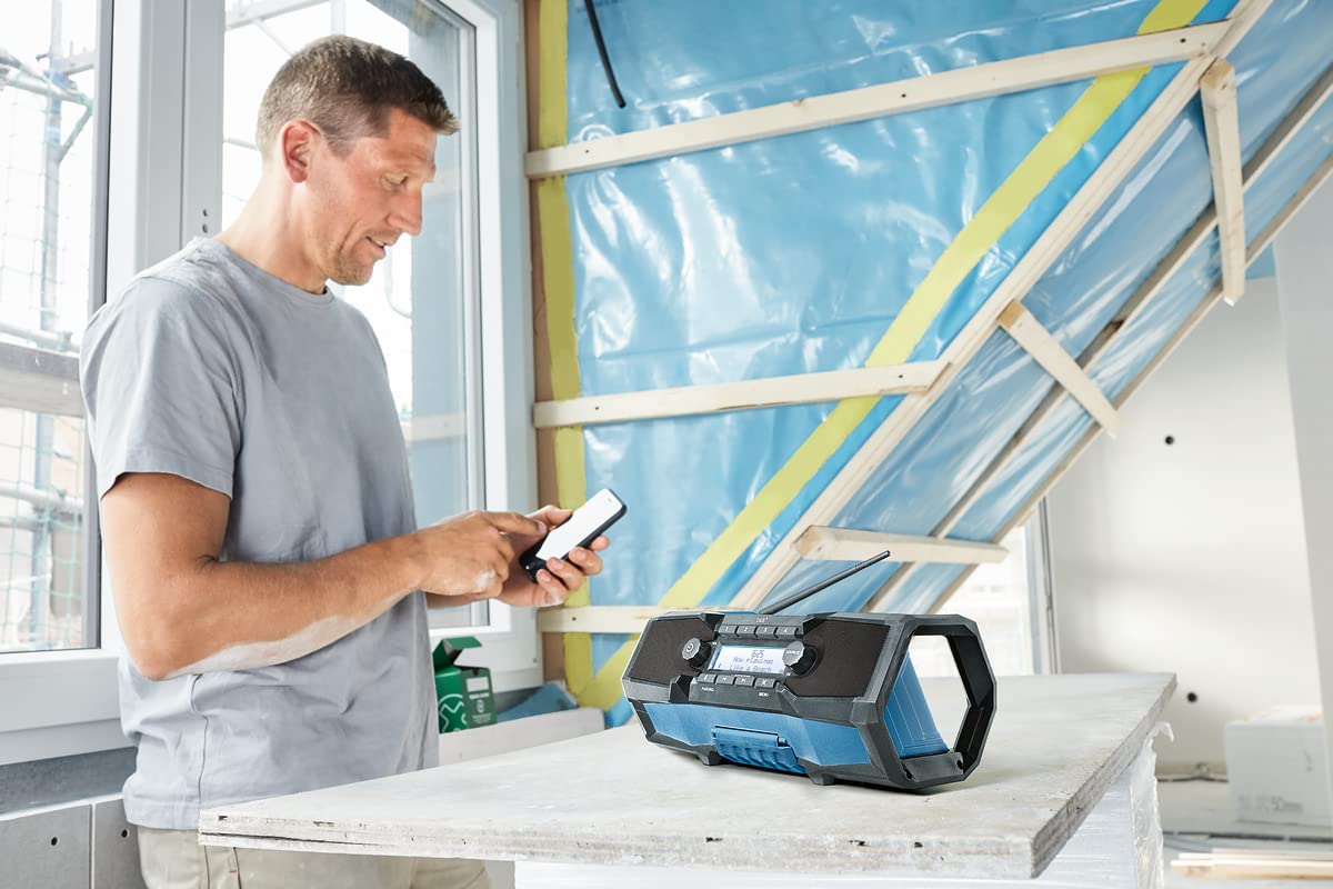 GPB 18V-2 SC Professional, Baustellenradio, DAB+, Bluetooth, FM und AUX Single