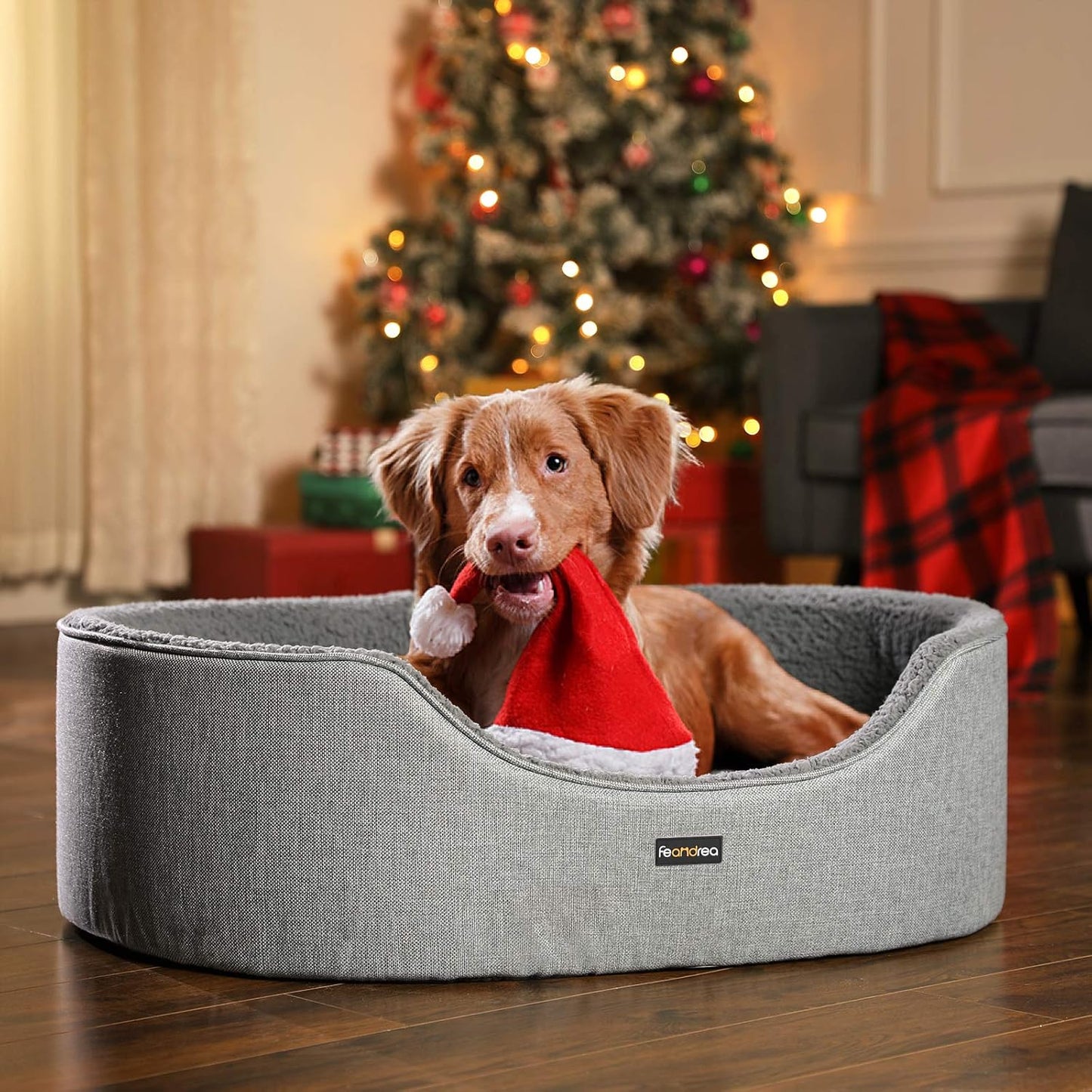 Hundebett, Grau L 83 x B 63 x H 27 cm