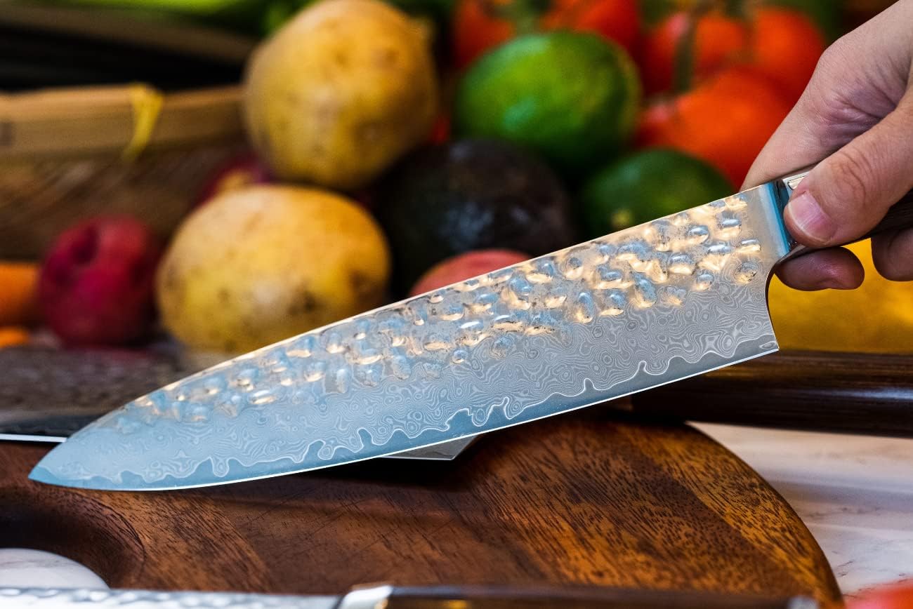 3er-Küchenmesser, bestehend aus Kochmesser, Hackmesser, Schälmesser