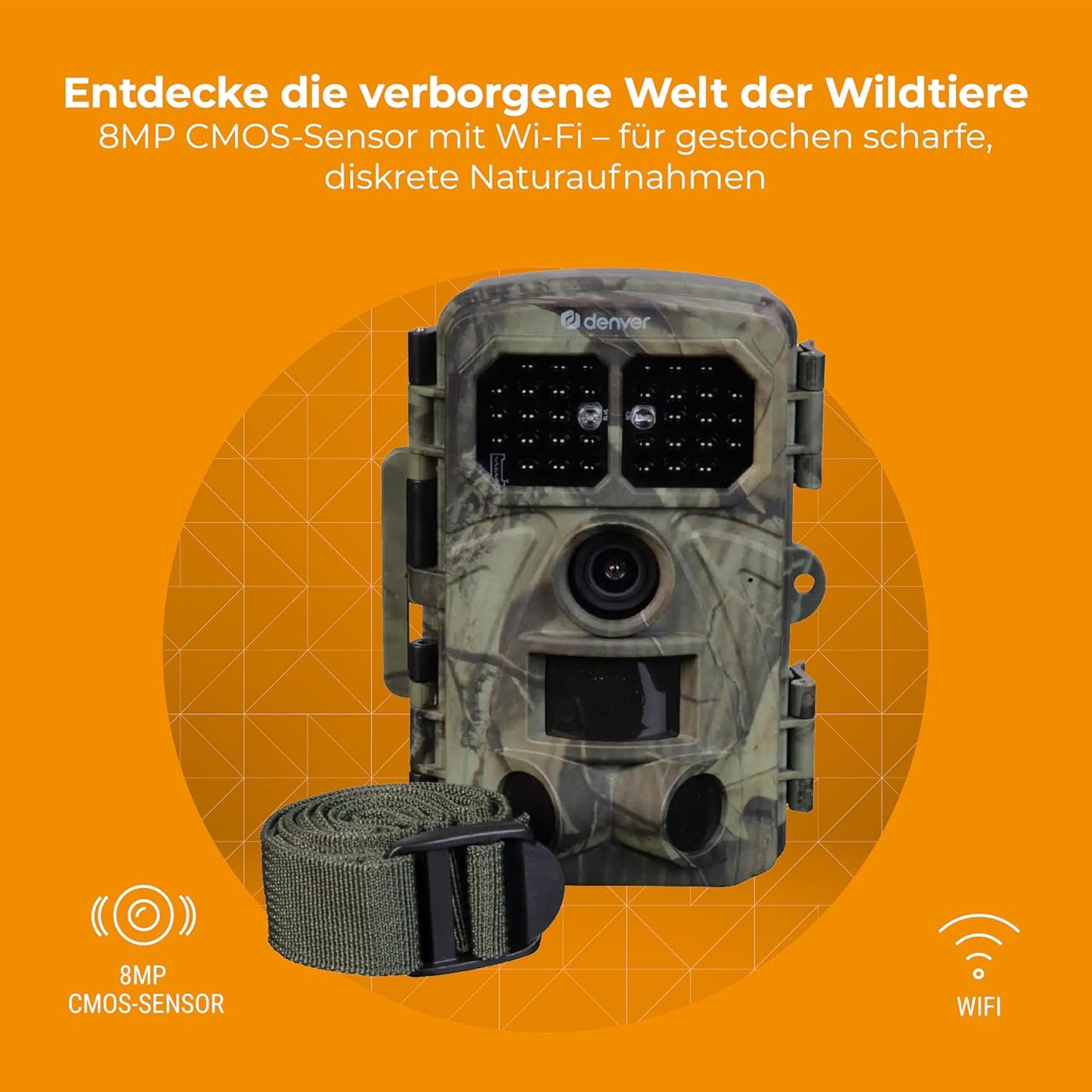 WCT-8026W Wildkamera mit Wi-Fi und 4K Video