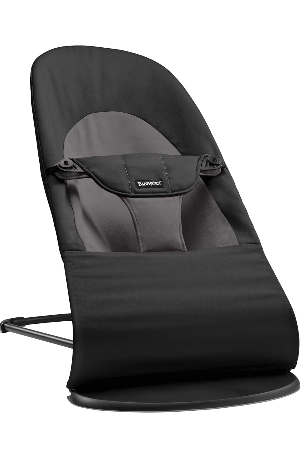Babywippe Balance Soft, Gewebt/Jersey Schwarz/Dunkelgrau