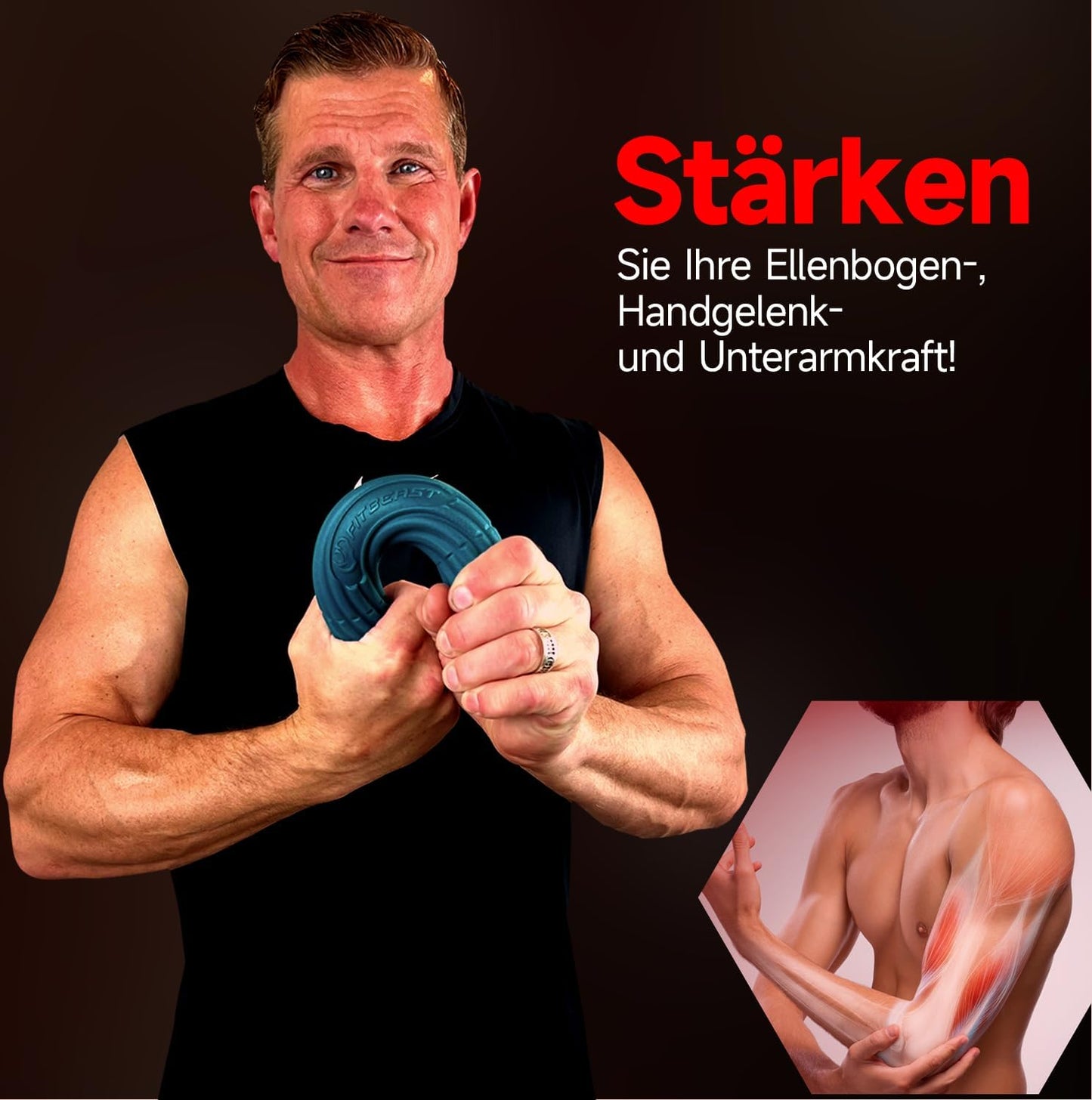 Fitness Widerstandsstangen-Set, 4er-Set - Gelb Grün Blau Rot