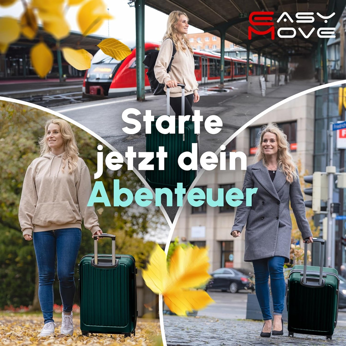 Hartschalenkoffer für Handgepäck, 54cm Dark Green