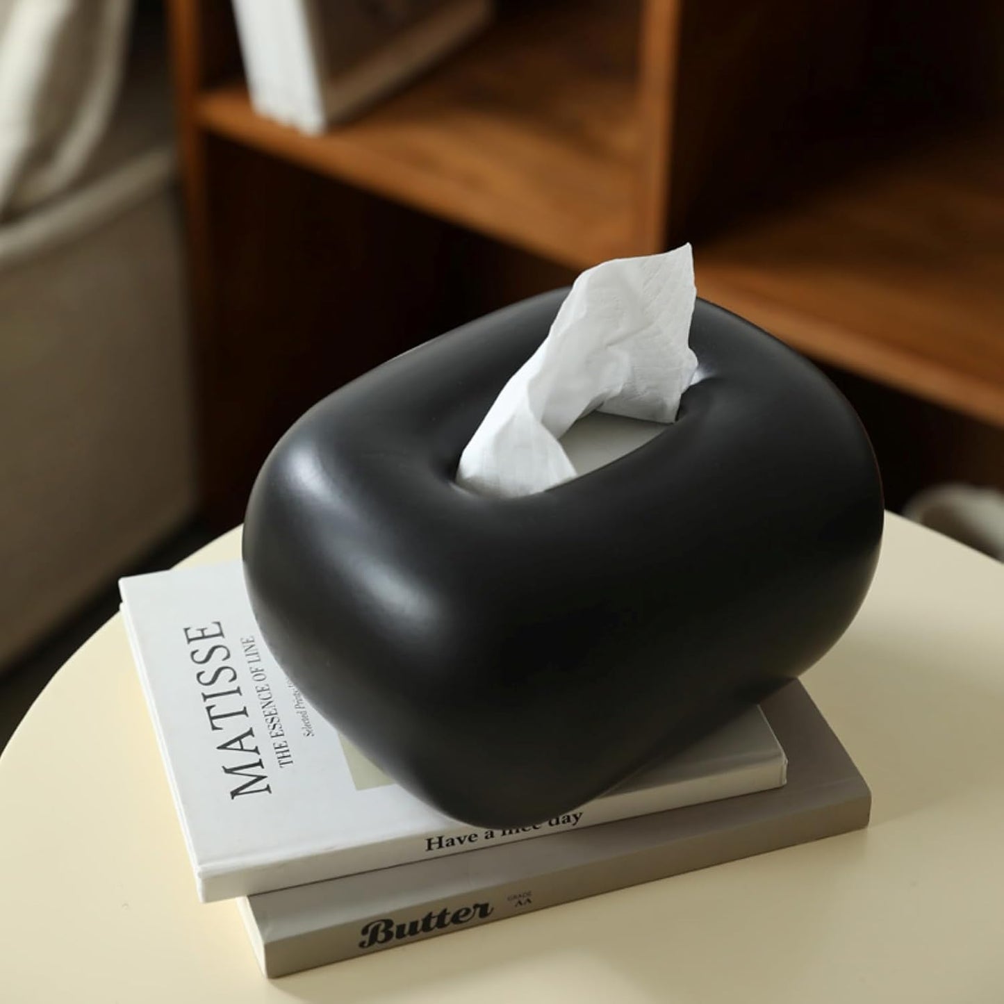 Kosmetiktücherbox, Schwarz