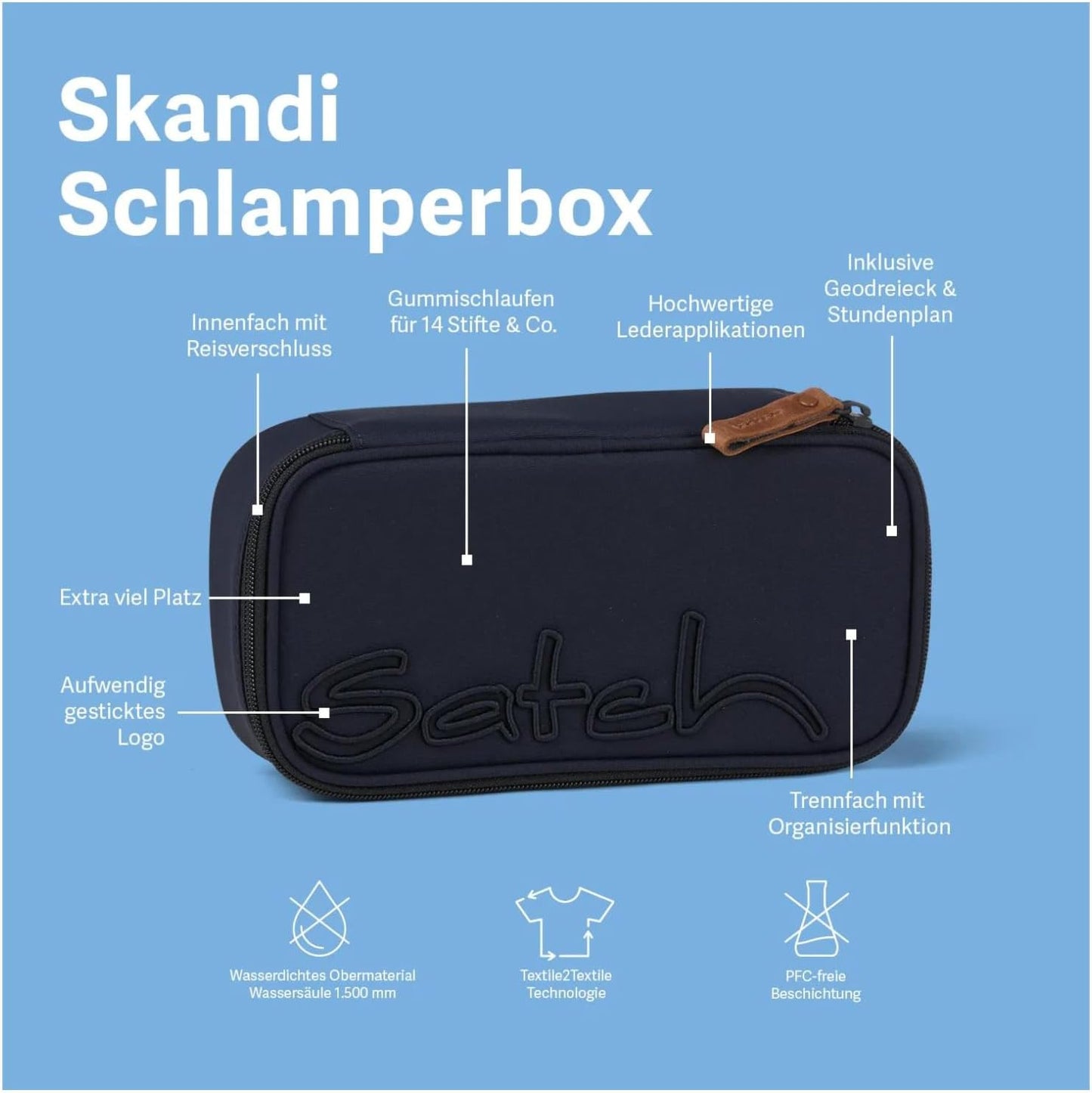 Schlamperbox Nordic Blue, Nordic Blue - Blau