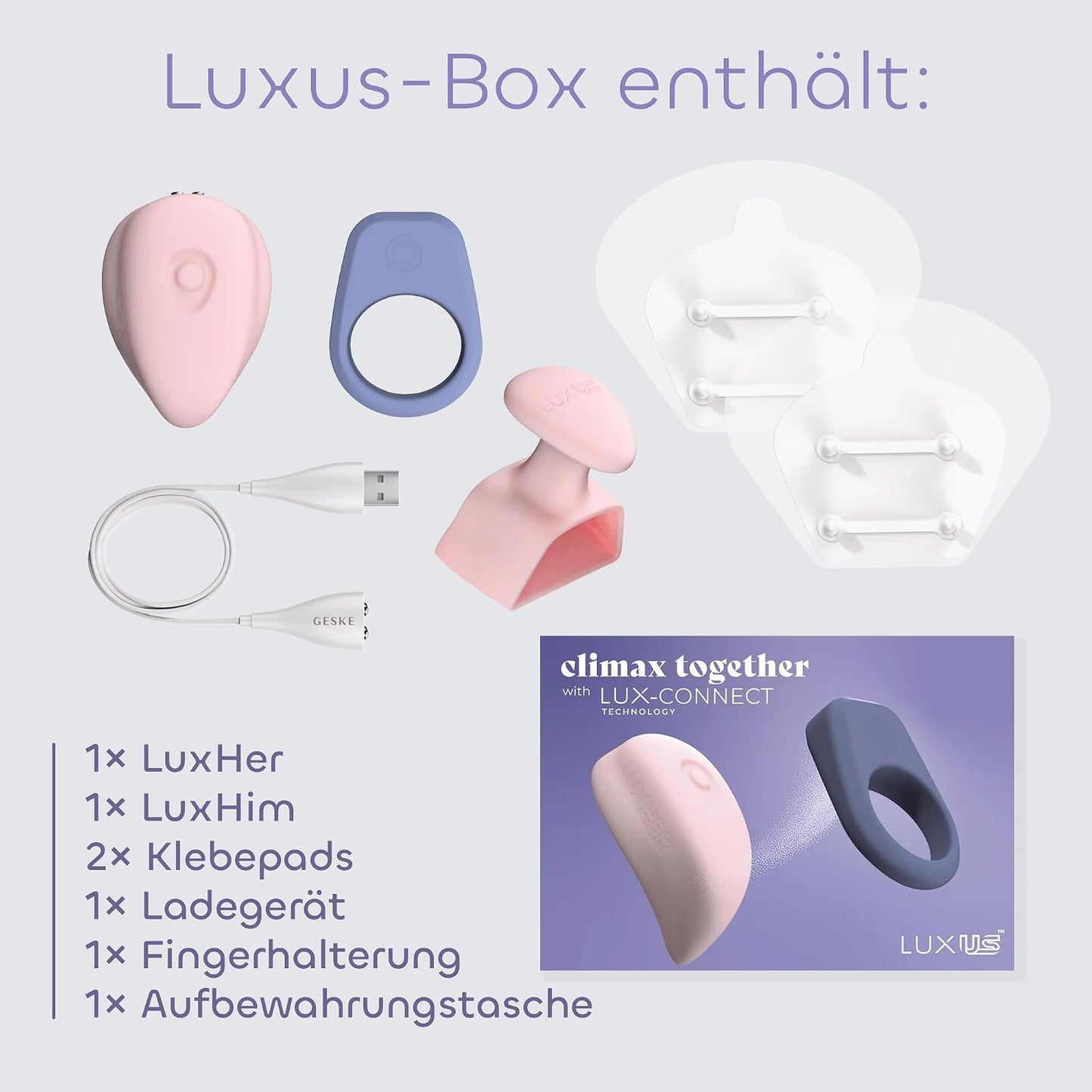 App-gesteuertes Paarspielzeug-Vibrator Set
