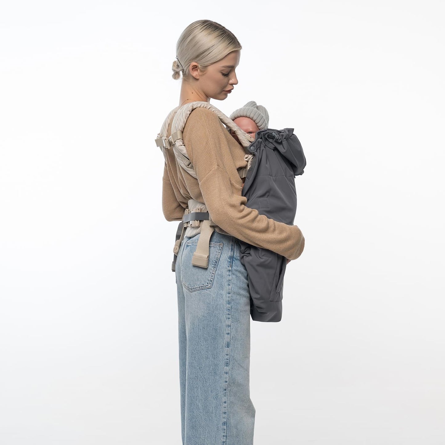 Allwetter Babytrage-Cover, Grey