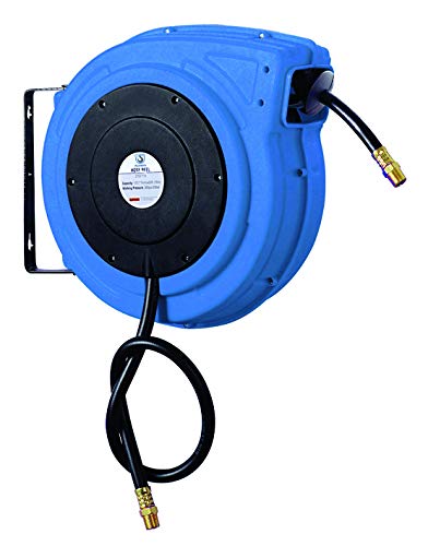 Industrie-Schlauchaufroller mit 15m Schlauch, 1/2" Anschlüsse - 15 m Schlauch - max. 20 bar