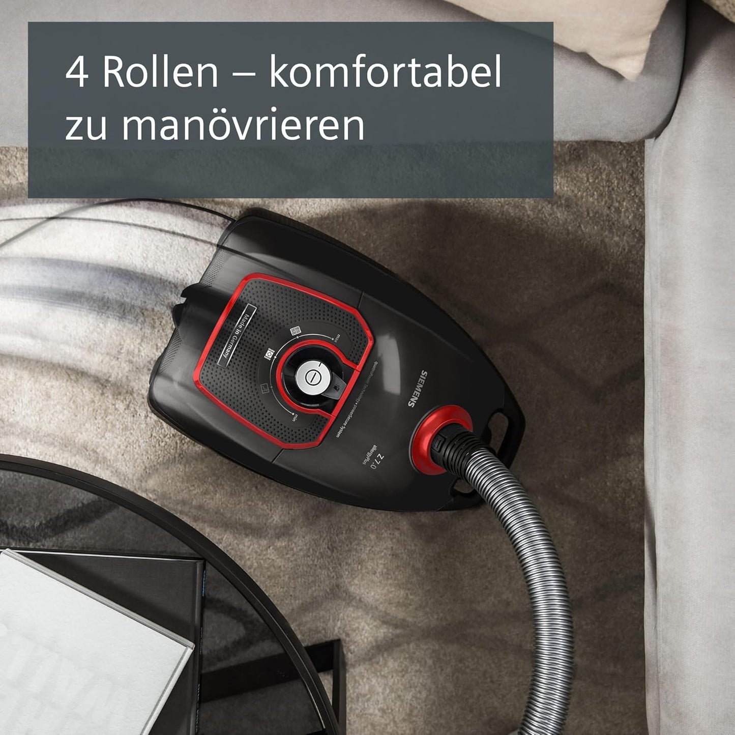 VSZ7XTRM Staubsauger mit Beutel, Grau 70dB(A) 15 m Aktionsradius