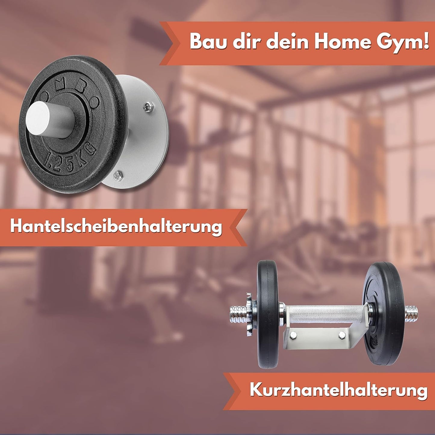 Wandhalterungen für Hantelscheiben, Wandhalterung für Hantelscheiben