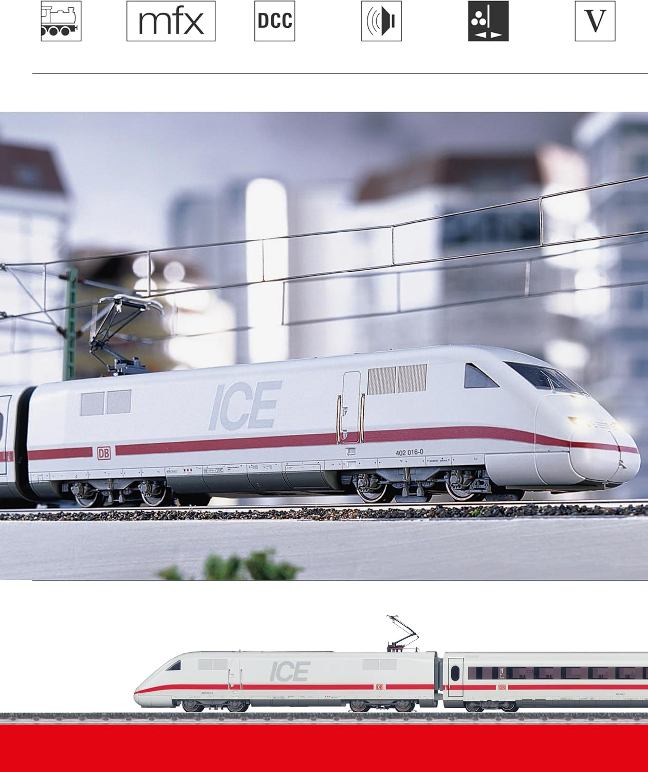 Digital-Startpackung ICE 2 Modelleisenbahn H0, Single