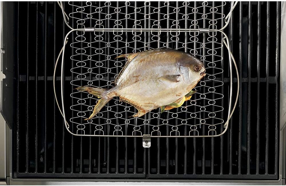 Spülmaschinenfester Fisch & Gemüsehalter, Silber
