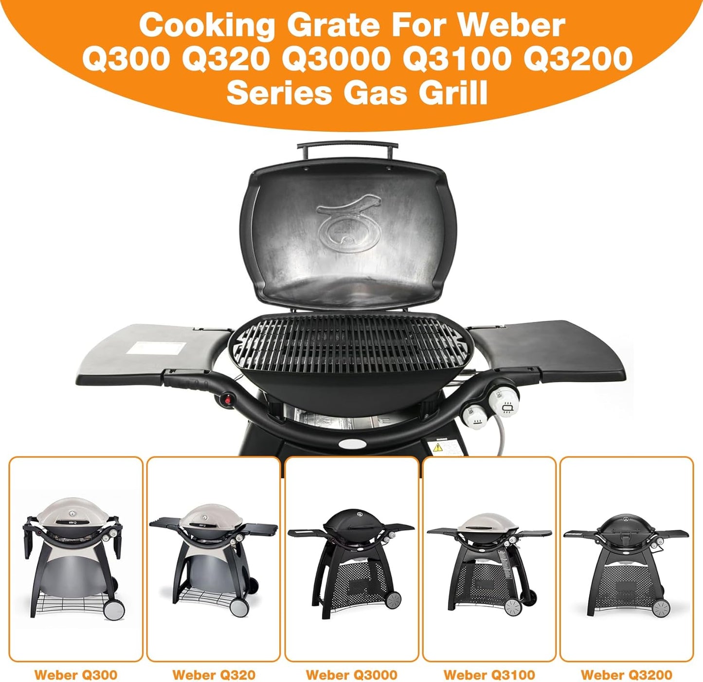Grillrost, Grillrost für Weber Q300 / Q3000 Baureihe