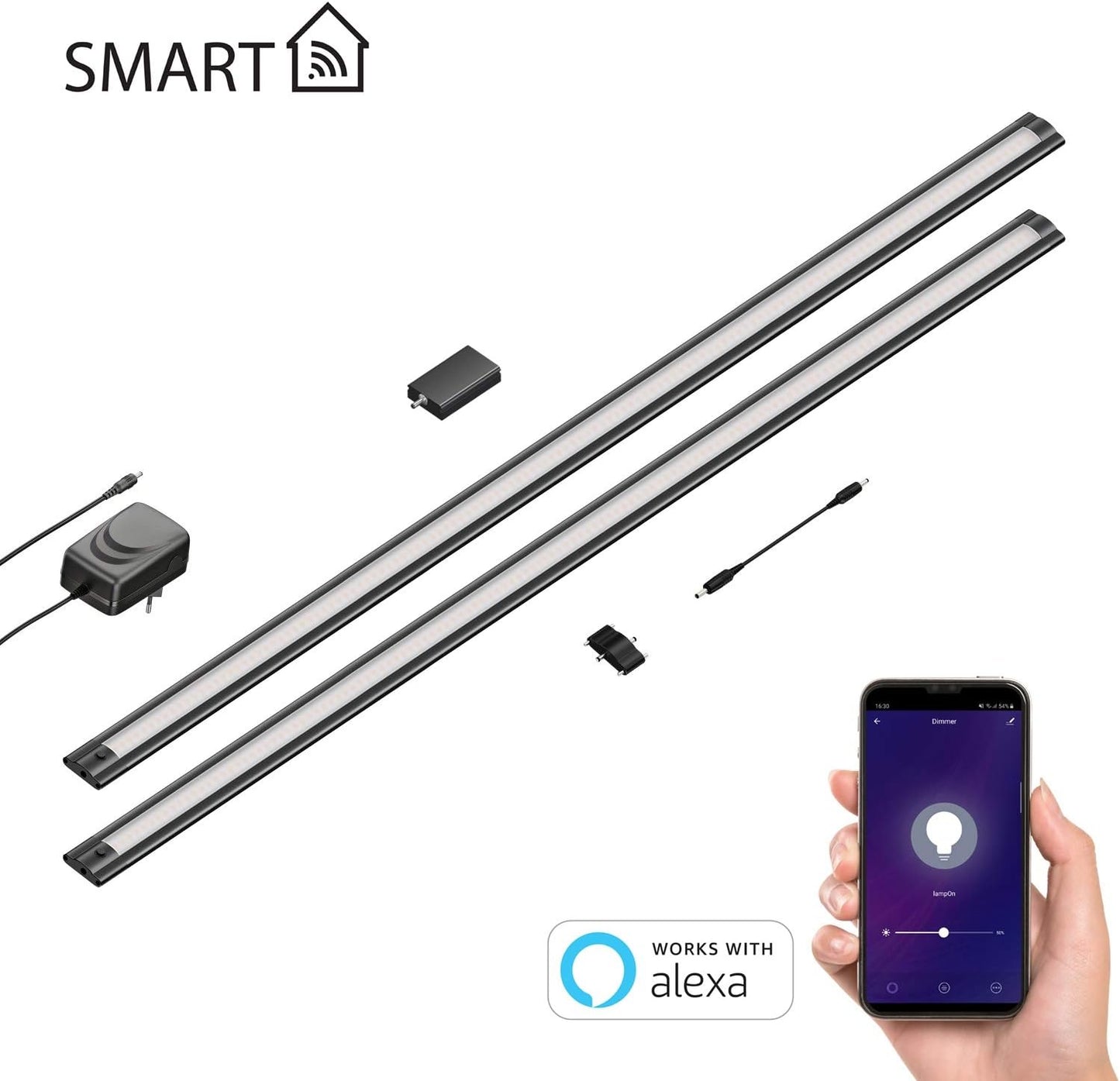 Smarte LED Unterbauleuchte SIRIS, 2er Set, 2er Set