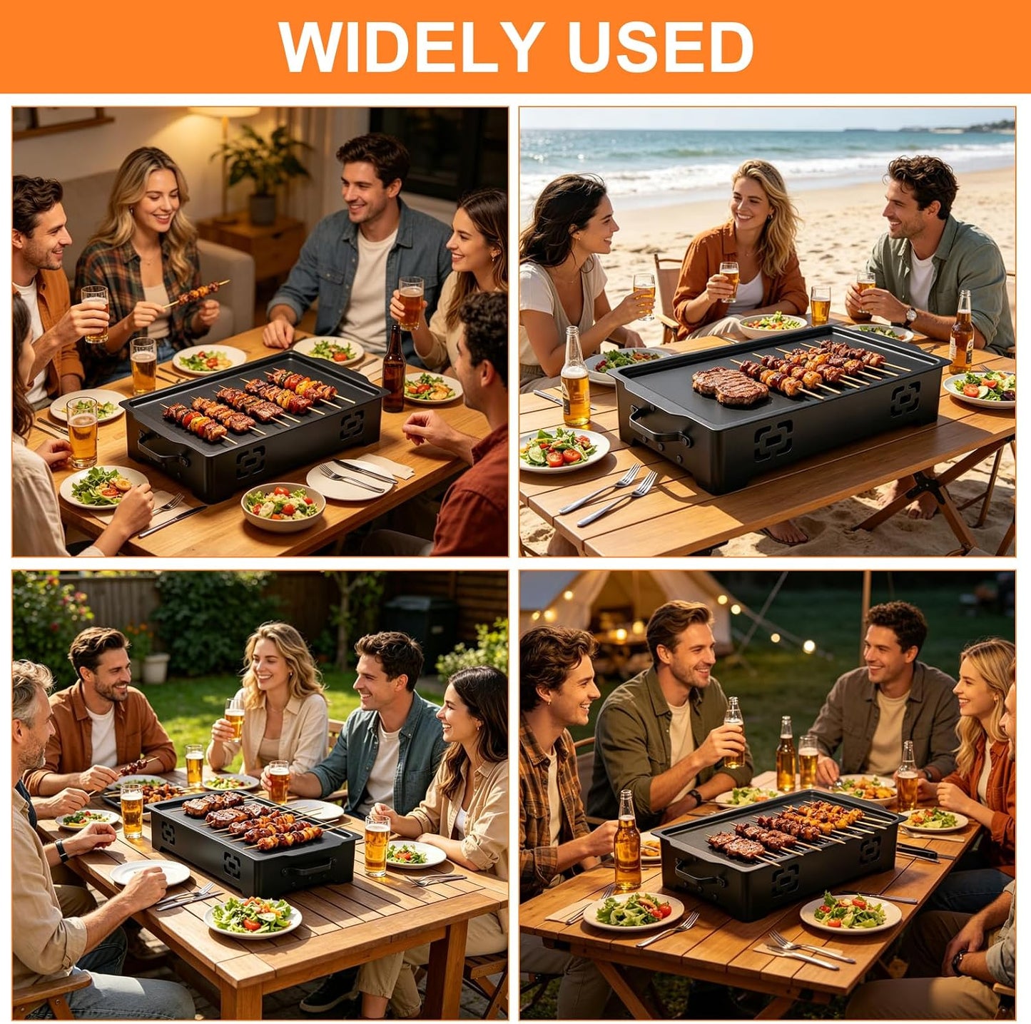 Grill Warmhalteplatte für BBQ und Outdoor Cooking
