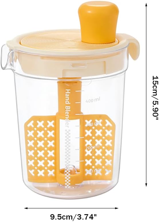 Salatdressing-Mixer, Gelb